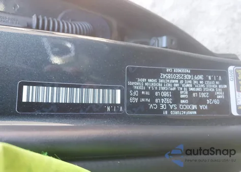 2025 Kia K4 Lxs z USA, uszkodzony, nr VIN 3KPFT4DE2SE018542